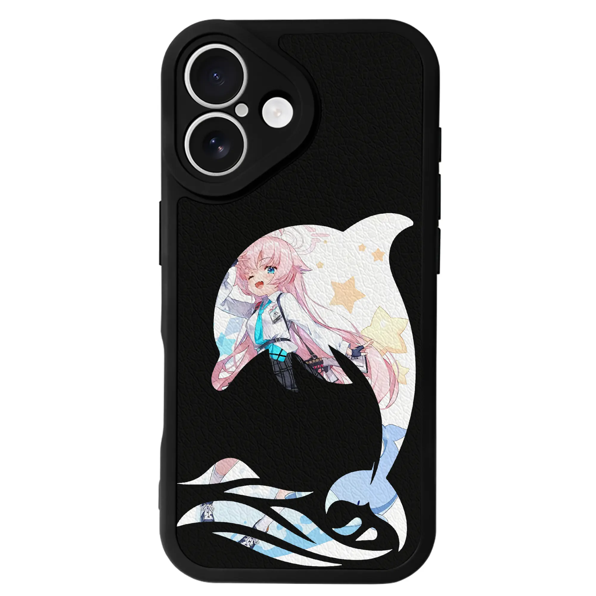 ブルーアーカイブ グッズ 小鳥遊ホシノ - IPhone 16シリーズ対応 ・ シリコンスマホケース ・ レザー調 ・ 高精度フィット ・ 耐衝撃 ・ ワイヤレス充電対応 ・ 精密カット